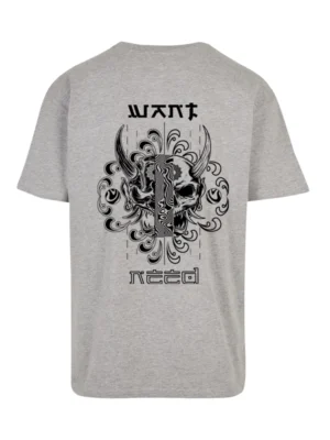 Camiseta Tatuaje Gris Hannya (Oversize)